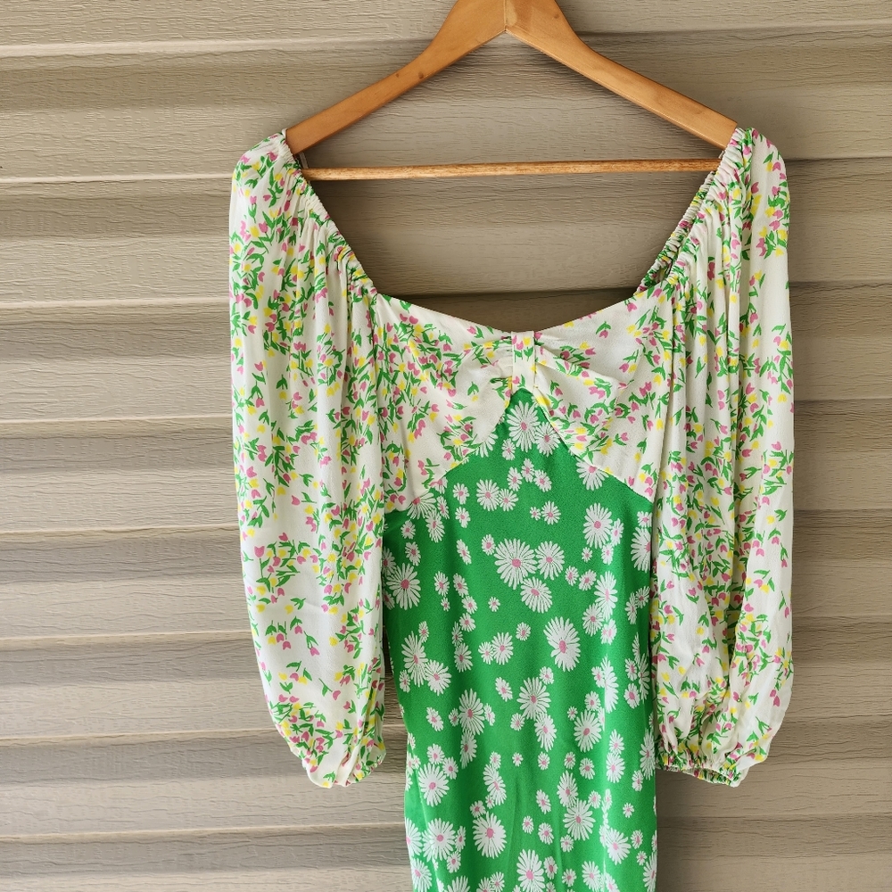Rixo by target green floral dress - Picture 5 of 14
